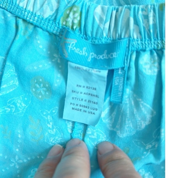 Fresh Produce 2 Pieces Set XL Blue Patterned Women's Set - Picture 6 of 11